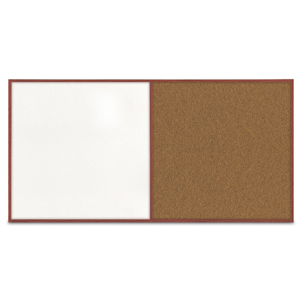 Enclosed Corkboard, 1 Door, 72"x48", 4" Fra, UV3419-SATIN-PEARL